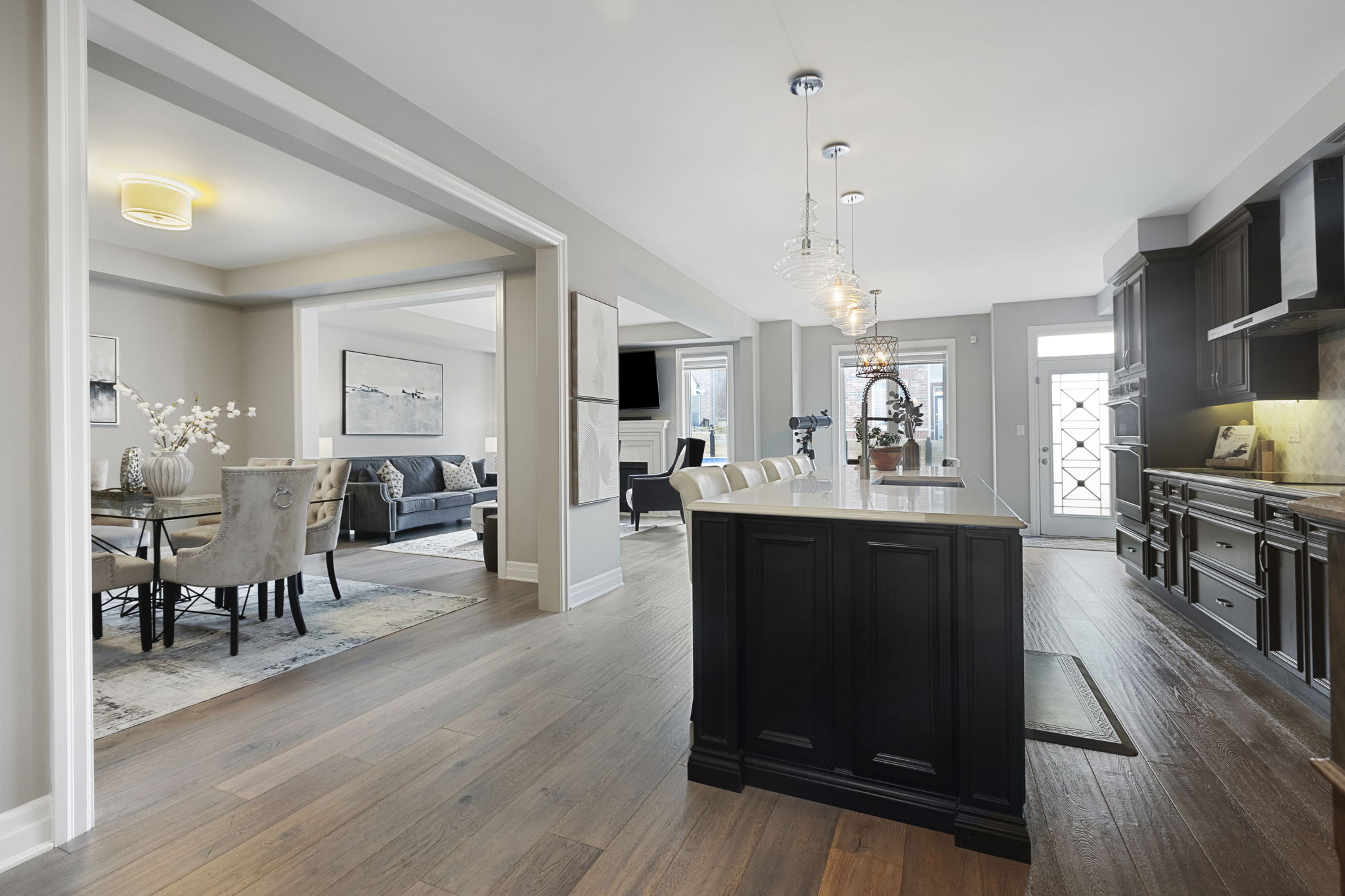 Open concept kitchen and great room