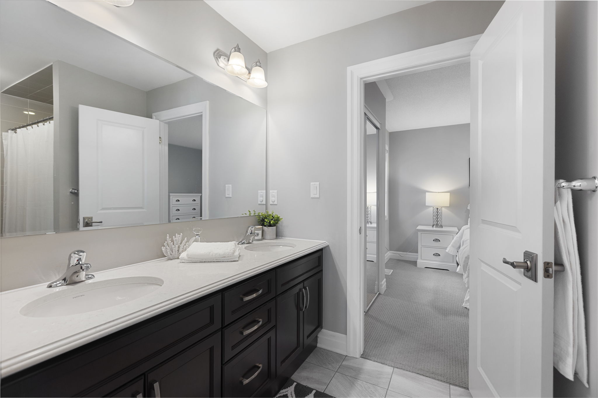 Ensuite double vanity