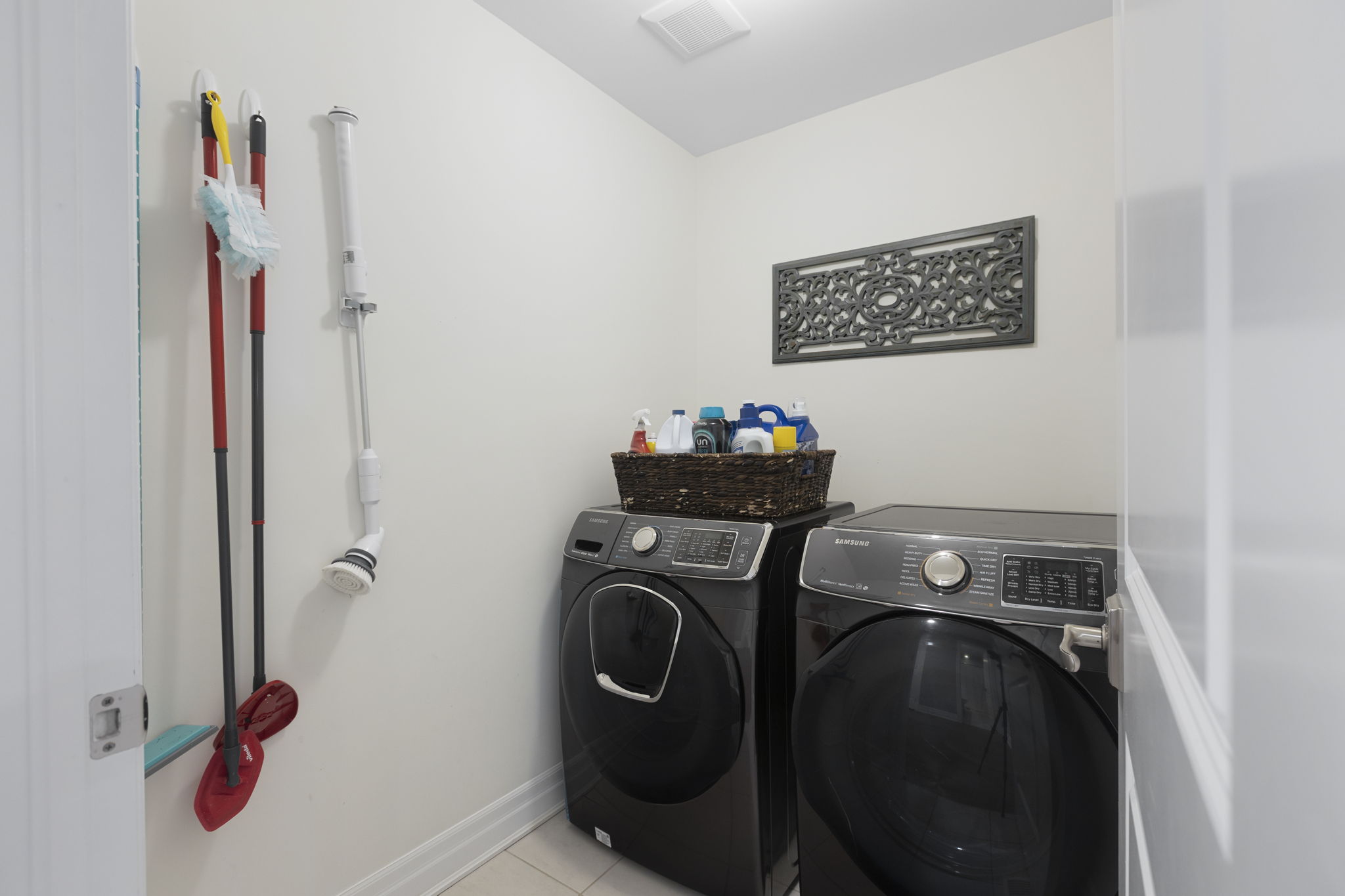 Upper level laundry room