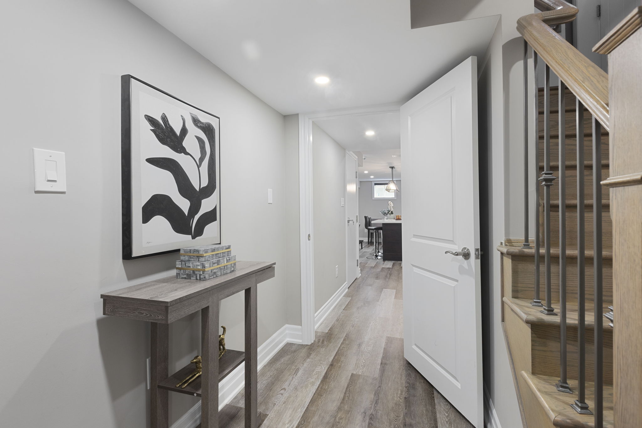 Lower level hallway