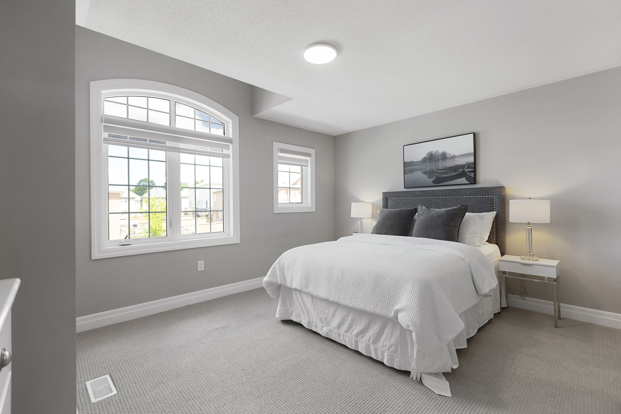 Sunlit secondary bedroom
